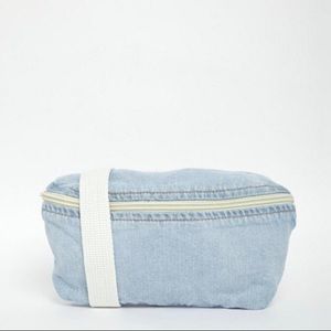 American Apparel Fanny Pack in Light Wash Denim